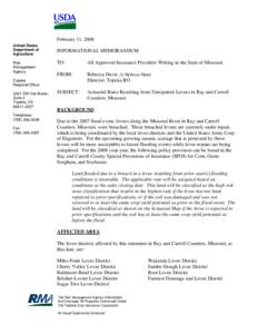 Microsoft Word - Info Memo Ray and Carroll County MO Breached Levees.doc