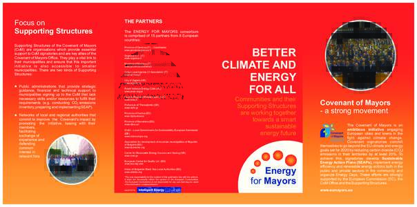 Energy economics / Sustainable energy / Climate change / Environment / Energy / Covenant of Mayors / European Union / Urban studies and planning