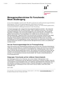 Universität Bern - Kommunikation & Mark...isse für Forschende- Neuer Studiengang.pdf