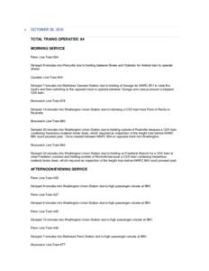 MARC Train / Brunswick Line / Germantown / Camden Line / Penn Line / Brunswick / Camden Station / Amtrak / Point of Rocks / Transportation in the United States / Rail transportation in the United States / Maryland Transit Administration