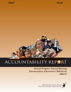 DRAFT[removed]ACCOUNTABILITY REPORT Annual Progress Toward Meeting