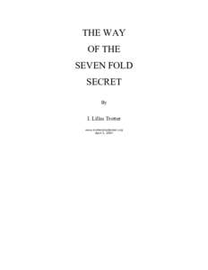 The Way of the Seven Fold Secret