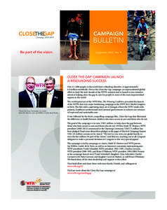 CAMPAIGN  BULLETIN Be part of the vision.  SeptemberNo. 1