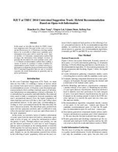 Statistics / Human–computer interaction / Recommender system / Automatic summarization / Collaborative filtering / Personalization / Support vector machine / User / Information science / Information retrieval / Science