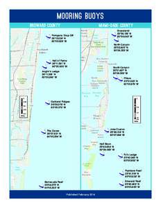 Mooring buoys MIAMI-DADE COUNTY BROWARD COUNTY  Graceland