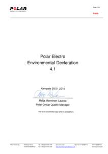 Page[removed]Public Polar Electro Environmental Declaration