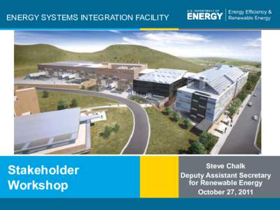 Energy Systems Integration Facility Stakeholder Workshop