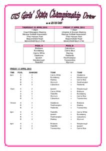 Queensland Cup / States and territories of Australia / Queensland / Winfield State League