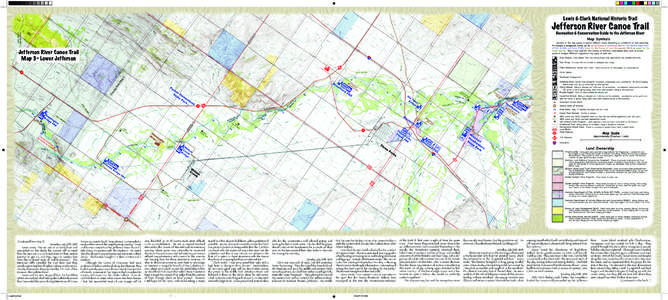 Jefferson	River	Canoe	Trail Map	3–	Lower	Jefferson (Continued from Map 2)  Saturday July 27th, 1805