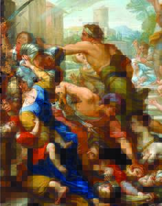 GIUSEPPE BARTOLOMEO CHIARI (Roma ? RomaLa Strage degli Innocenti olio su tela, cm. 134 x 100,5 Inghilterra, collezione privata