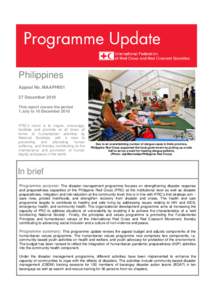 Management / Humanitarian aid / International Red Cross and Red Crescent Movement / Philippine Red Cross / Australian Red Cross / Disaster risk reduction / Red Cross Youth / International Federation of Red Cross and Red Crescent Societies / Typhoon Megi / Emergency management / Public safety / Disaster preparedness