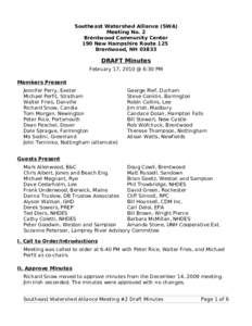 Parliamentary procedure / Meetings / Minutes / SWA / Committee