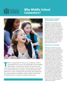 Henry H. Wells Middle School / School counselor / Education / Rehabilitation counseling