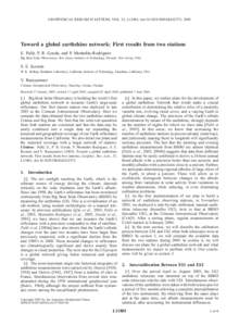 GEOPHYSICAL RESEARCH LETTERS, VOL. 32, L11803, doi:2005GL022575, 2005  Toward a global earthshine network: First results from two stations E. Palle´, P. R. Goode, and P. Montan˜e´s-Rodriguez Big Bear Solar Obs