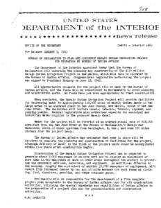 United States Bureau of Reclamation / Engineering / Standards-based education / Navajo Indian Irrigation Project / Navajo people / Navajo Dam / Western United States / Davis Filfred / New Mexico / Colorado River Storage Project / Navajo Nation