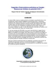 Microsoft Word - IESI Rapport Final - Sommaire.doc