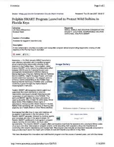 Page 1 of 2  Newswise Source: Whale and Dolphin Conservation Society(North America)