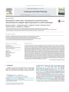 Planning for cooler cities: A framework to prioritise green infrastructure to mitigate high temperatures in urban landscapes