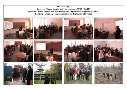 October, 2013 Lectures 