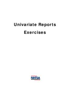 Microsoft Word - Univariate Report Exercises 2010.doc