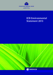 00  ECB Environmental Statement 2010 I Kapitel ECB Environmental Statement 2013
