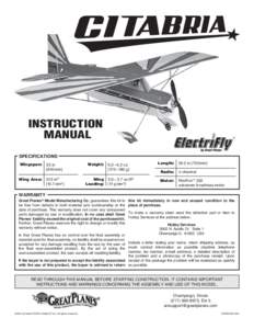 INSTRUCTION MANUAL ®  SPECIFICATIONS