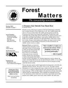 Forest Stewardship Newsletter