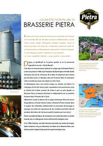 La petite histoire de la  BRASSERIE PIETRA