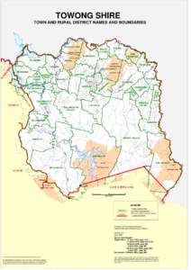 TOWONG SHIRE TOWN AND RURAL DISTRICT NAMES AND BOUNDARIES RIVER  Mu