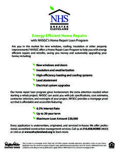NHSGC Energy Efficient Home Repair Flyer DRAFT