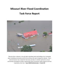 Missouri River Flood Coordination   Task Force Report       