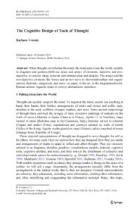 Rev.Phil.Psych:99–116 DOIs13164The Cognitive Design of Tools of Thought Barbara Tversky