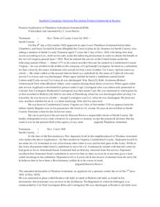 Southern Campaign American Revolution Pension Statements & Rosters Pension Application of Thaddeus Armistead (Armstead) R244 Transcribed and annotated by C. Leon Harris Tennessee } Nov. Term of County Court for 1832 —