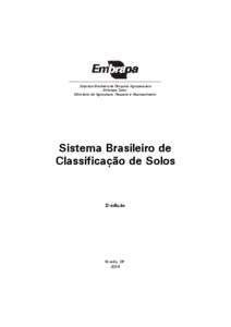 Empresa Brasileira de Pesquisa Agropecuária Embrapa Solos Ministério da Agricultura, Pecuária e Abastecimento