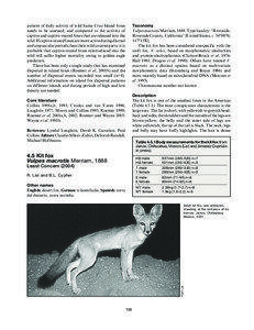 pattern of daily activity of wild Santa Cruz Island foxes needs to be assessed, and compared to the activity of captive and captive-reared foxes that are released into the