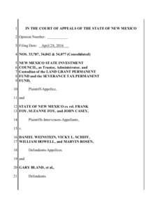 1  IN THE COURT OF APPEALS OF THE STATE OF NEW MEXICO 2 Opinion Number: ___________ 3 Filing Date: