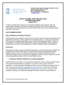 Scientific method / Animal testing / Institutional Animal Care and Use Committee / Animal rights / Medical research / Grant / Office of Laboratory Animal Welfare / Australian College of Applied Psychology / National Institutes of Health / Medicine / Science