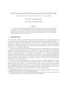 Econometrics / Statistical models / Proportional hazards models / Accelerated failure time model / Hazard ratio / Linear regression / Censoring / Dummy variable / Time-varying covariate / Statistics / Survival analysis / Regression analysis