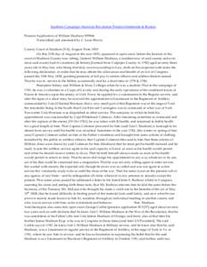 Southern Campaign American Revolution Pension Statements & Rosters Pension Application of William Madison W9944 Transcribed and annotated by C. Leon Harris County Court of Madison [VA], August Term 1835 On this 27th day 