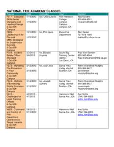 Microsoft Word - NFA Class Schedule 2012.doc