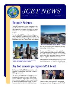 JCET NEWS V O L U M E 1 1 ,  I S S U E