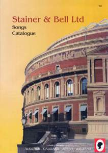 T63  Stainer & Bell Ltd Songs Catalogue