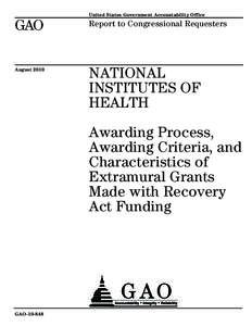 Research / Center for Scientific Review / Grant / Center for Information Technology / National Center for Complementary and Alternative Medicine / National Center for Research Resources / Federal grants in the United States / American Recovery and Reinvestment Act / NIH Office of Technology Transfer / National Institutes of Health / Medicine / Health