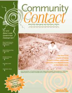 July 2006 Manitoba Aboriginal and Northern Affairs  For and