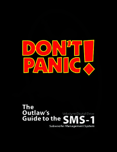 The Velodyne Digital Drive Outlaw’s Guide to the  SMS­-1