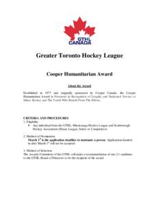 Greater Toronto Hockey League / Scarborough Hockey Association