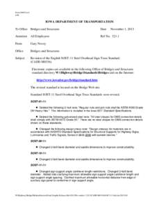 Form 000021wd 4-96 IOWA DEPARTMENT OF TRANSPORTATION To Office Bridges and Structures