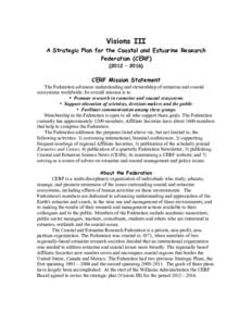 Water / Vint Cerf / National Estuarine Research Reserve / Coastal and Estuarine Research Federation / Environment of the United States / Physical geography