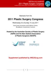 Microsoft WordPlastic Surgery Congress supplement.docx