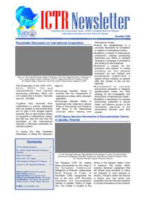 ICTR Newsletter Published by the Communication Cluster—ERSPS, Immediate Office of the Registrar United Nations International Criminal Tribunal for Rwanda November 2008